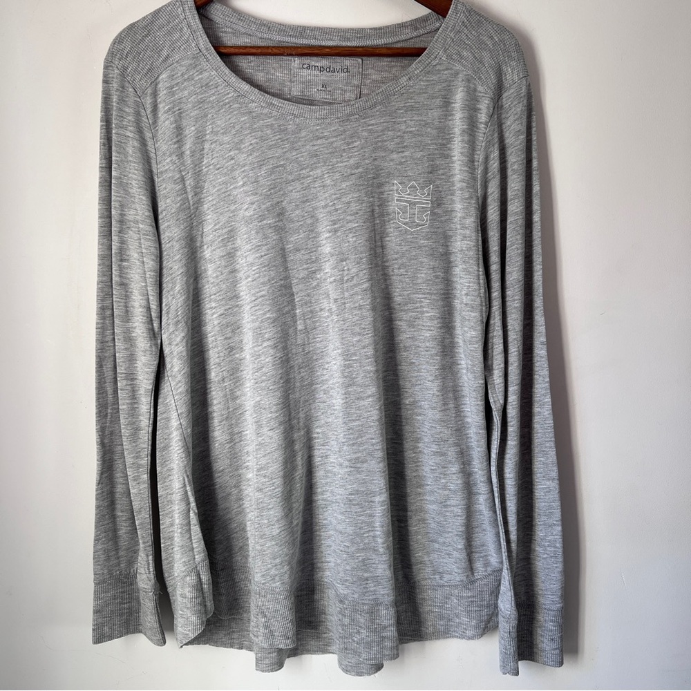 Royal Caribbean T-shirt Longsleeve Grey Mens Size XL